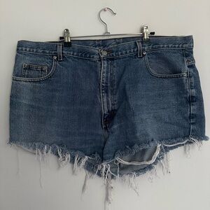 Woman’s Sz 20 | Cut-Off Denim Frayed Hem Shorts